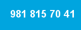 981 815 70 41 981 815 70 41